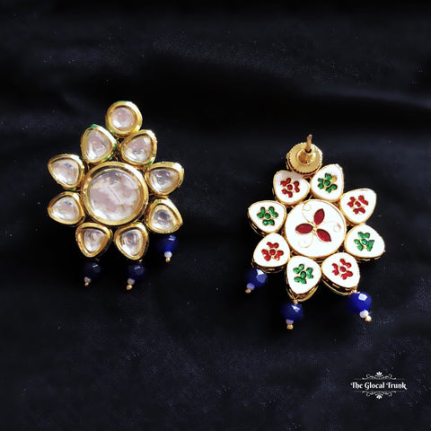 https://www.theglocaltrunk.com/products/tara-kundan-and-drop-earrings-blue