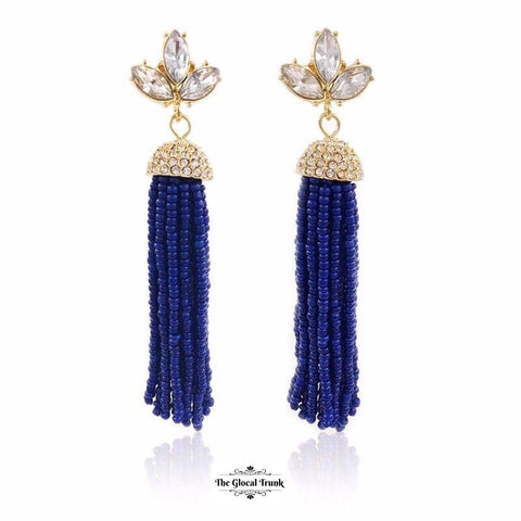 https://www.theglocaltrunk.com/products/lady-beaded-tassel-and-crystal-earrings-blue