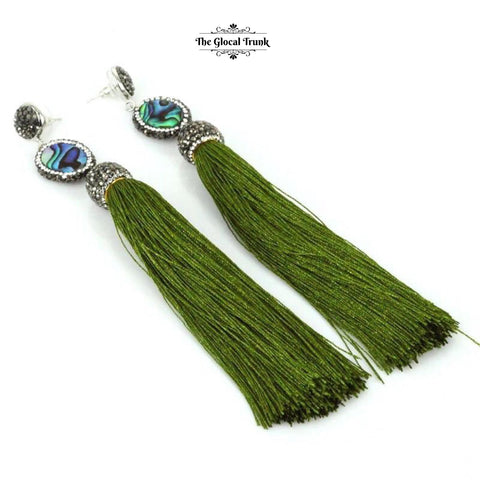 https://www.theglocaltrunk.com/products/diva-diva-paved-long-silk-tassel-earrings