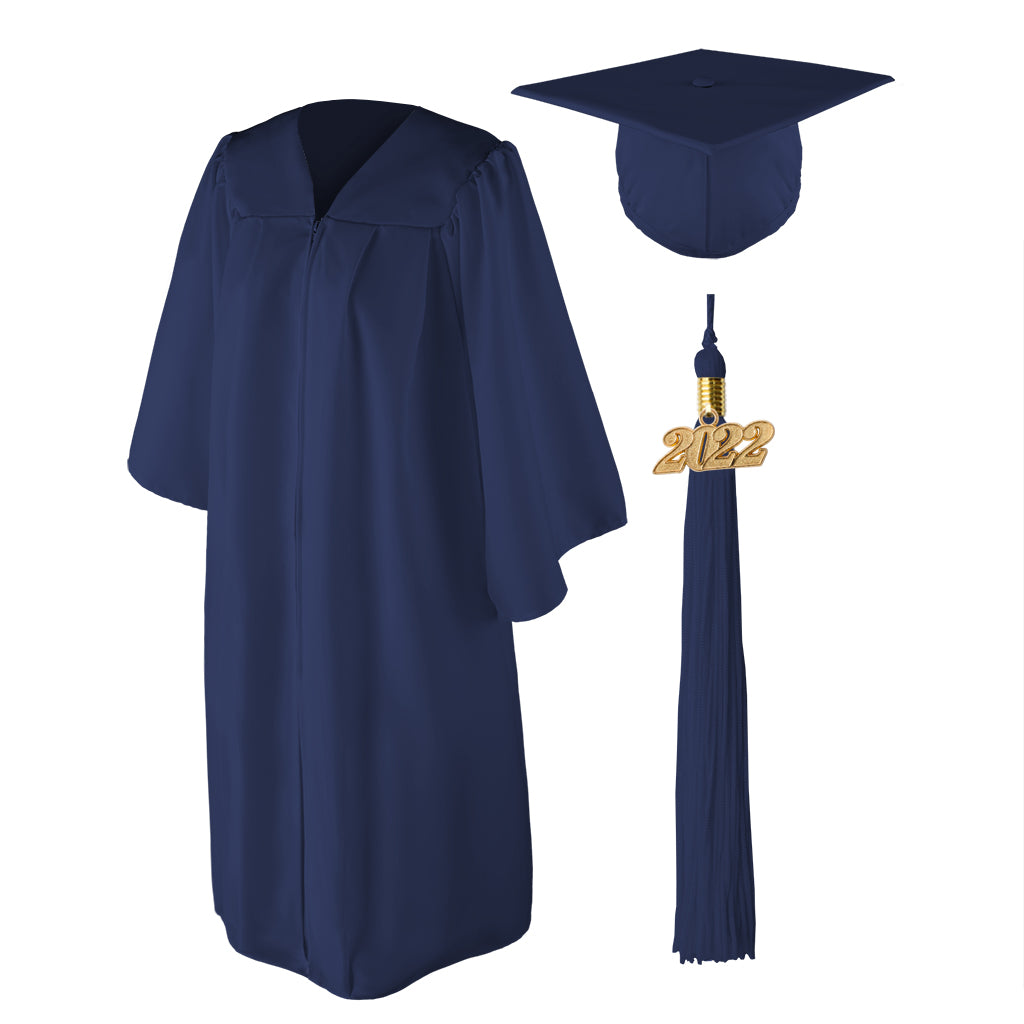 Class Act Graduation Adult Unisex Matte Graduation Cap and Gown with T ...