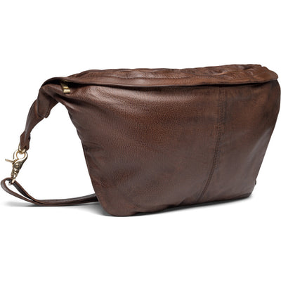 Oversize leather bumbag in high and soft quality / 13860 - Winter brow –  DEPECHE