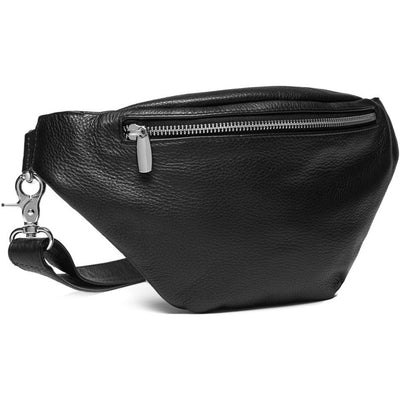 Oversize leather bumbag in high and soft quality / 13860 - Black (Nero –  DEPECHE