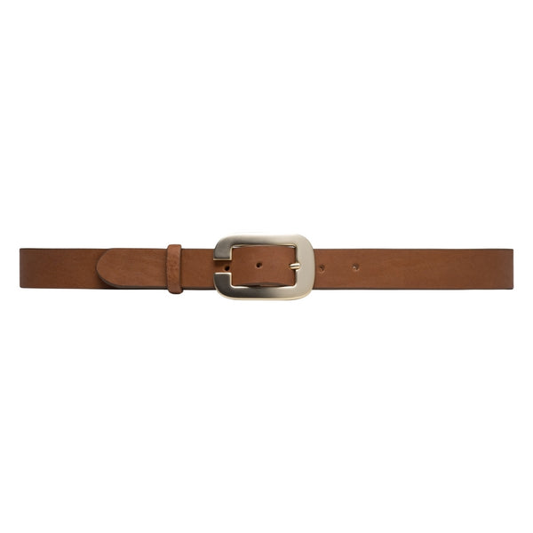 1.5 (38mm) Cognac Western Style Leather Belt Handmade in Canada by Ze