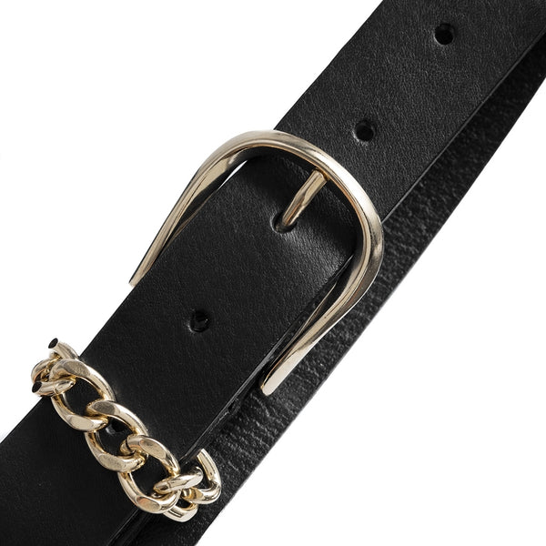 Brave Leather Doone Chain Belt Metallic Gold