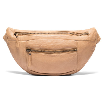 DEPECHE 15744 TAUPE LEATHER BUMBAG – Sheneil Shoes