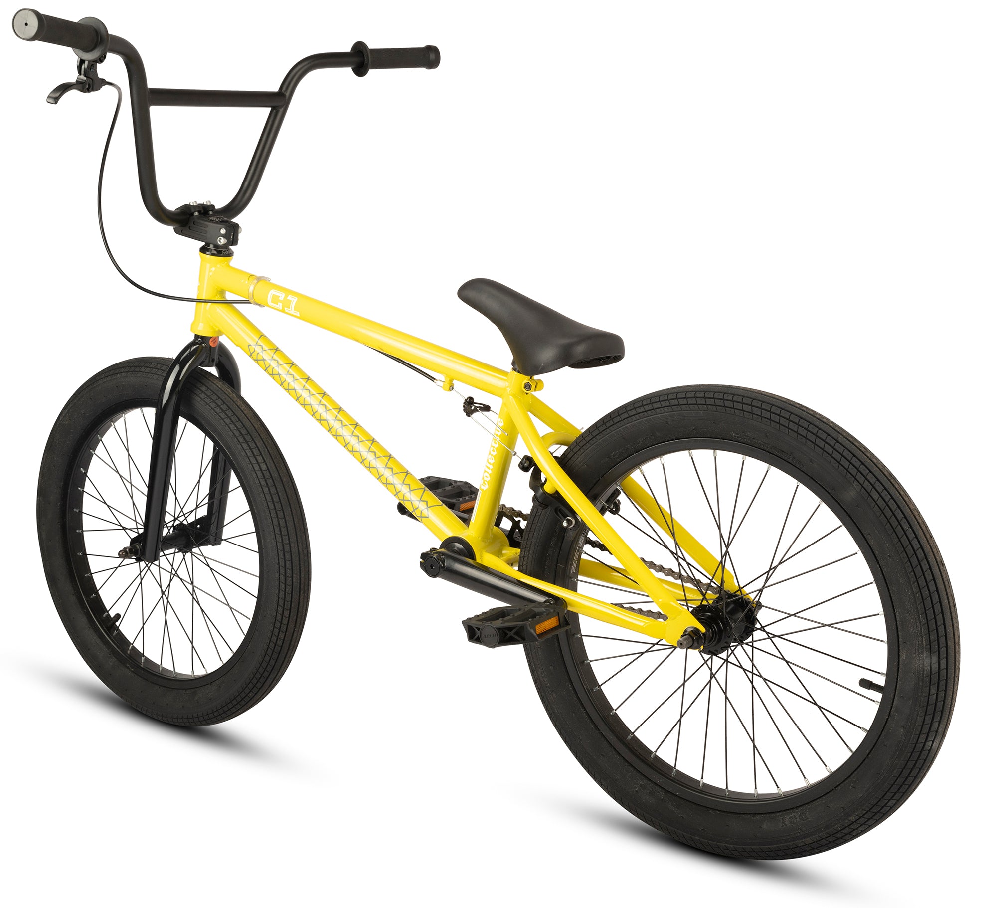 yellow bmx