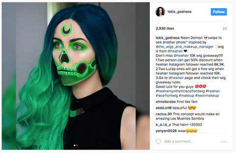Instagram Neon Makeup