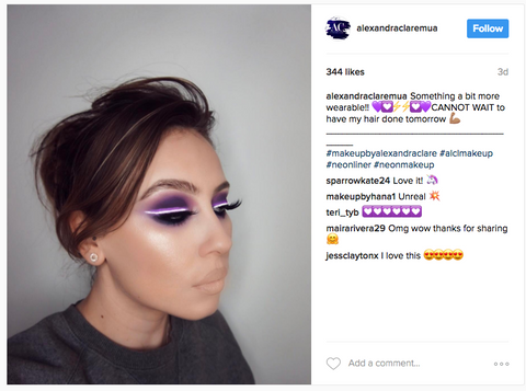 Neon Makeup Instagram