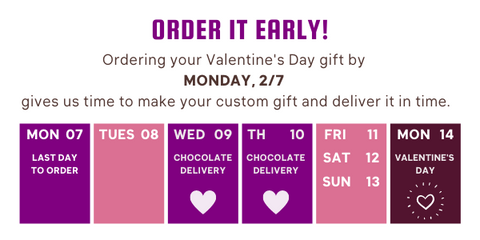 Valentine's Day 2022 Order Dates 