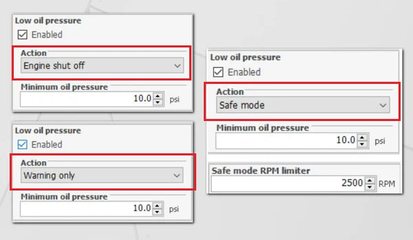 FuelTech FTManager Alerts and Safeties Shut Off, Safe Mode, Warning