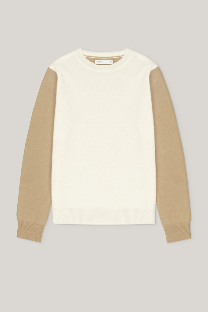 winter white cashmere sweater