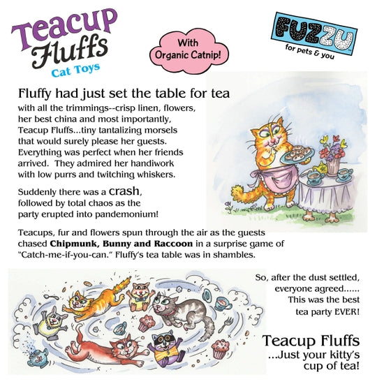 Bunny Teacup Fluffs Catnip Toy