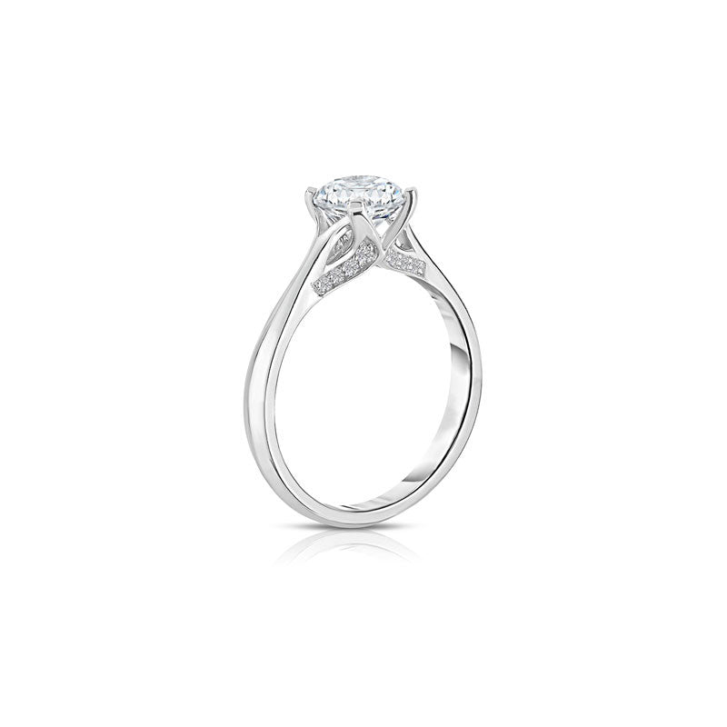 Glenrothes Round Brilliant Diamond Engagement Ring – Fey & CO.