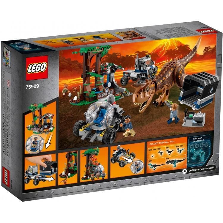 lego jurassic world gyrosphere escape