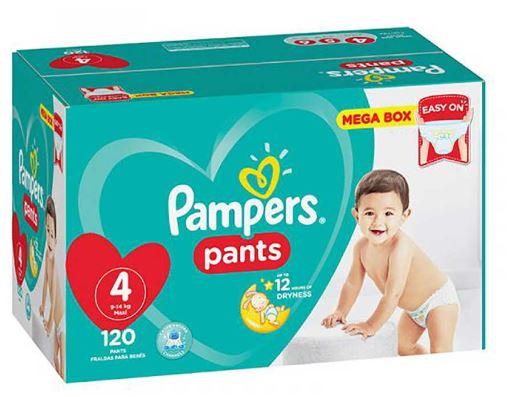 Buy Pampers Active Baby Pants Maxi Size 4 Mega Box 120's Online