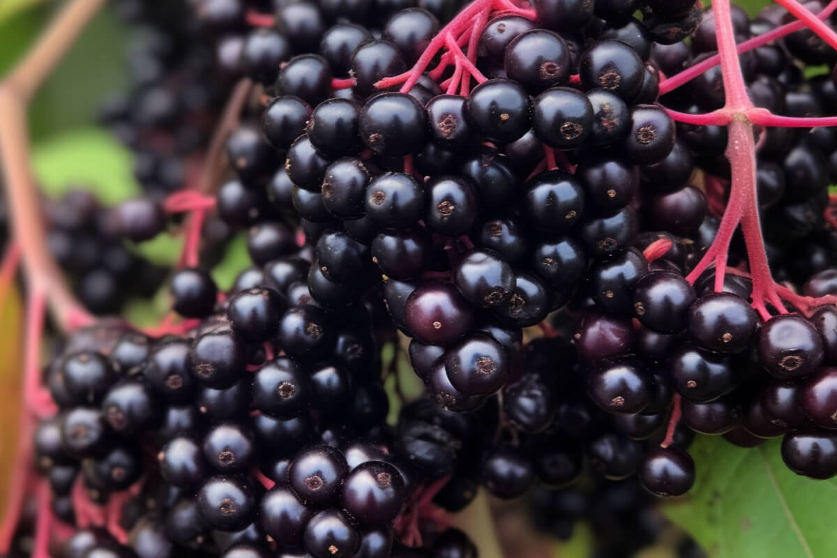 natural elderberries