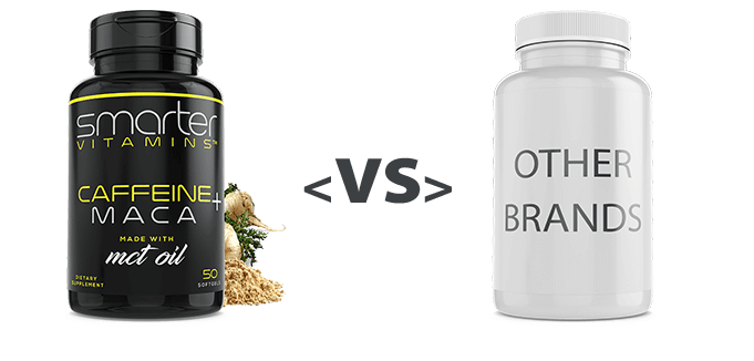 Smarter caffeine maca versus other brands