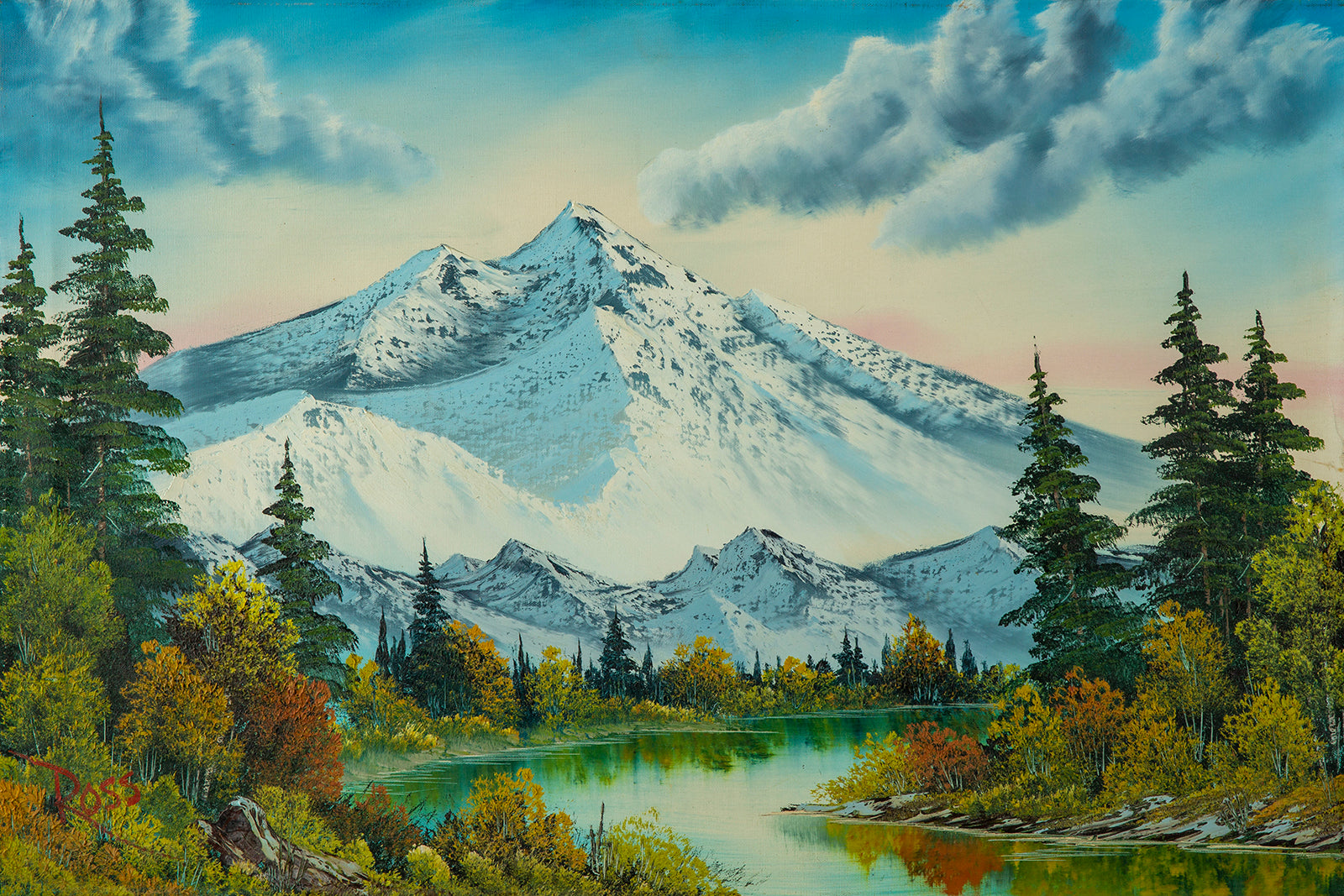 Bob Ross Authentic Original Mountain Summit Painting Contemporary Art   122d3a7bbe4d90664a0c71c5d6ad618b 1024x1024@2x 