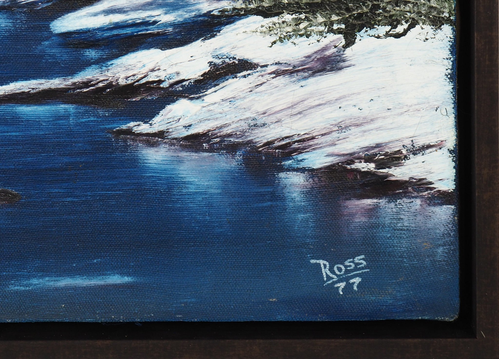 Bob Ross Signed Original Northern Lights Painting | modernartifact