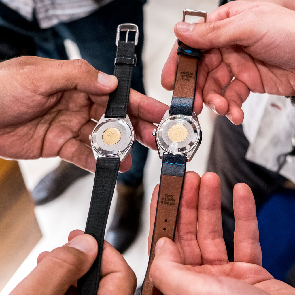 Two Stitch Straps at the Grand Seiko store opening