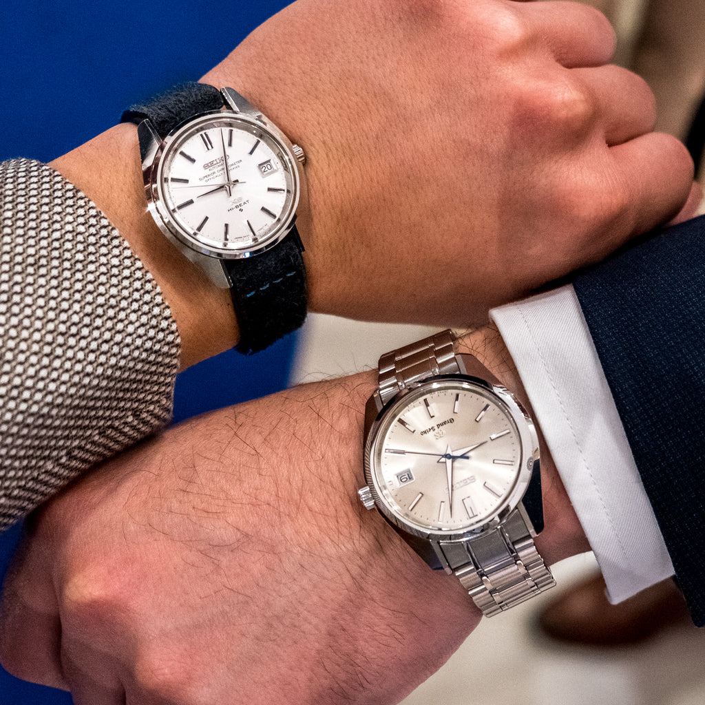 Two Stitch Straps at the Grand Seiko store opening