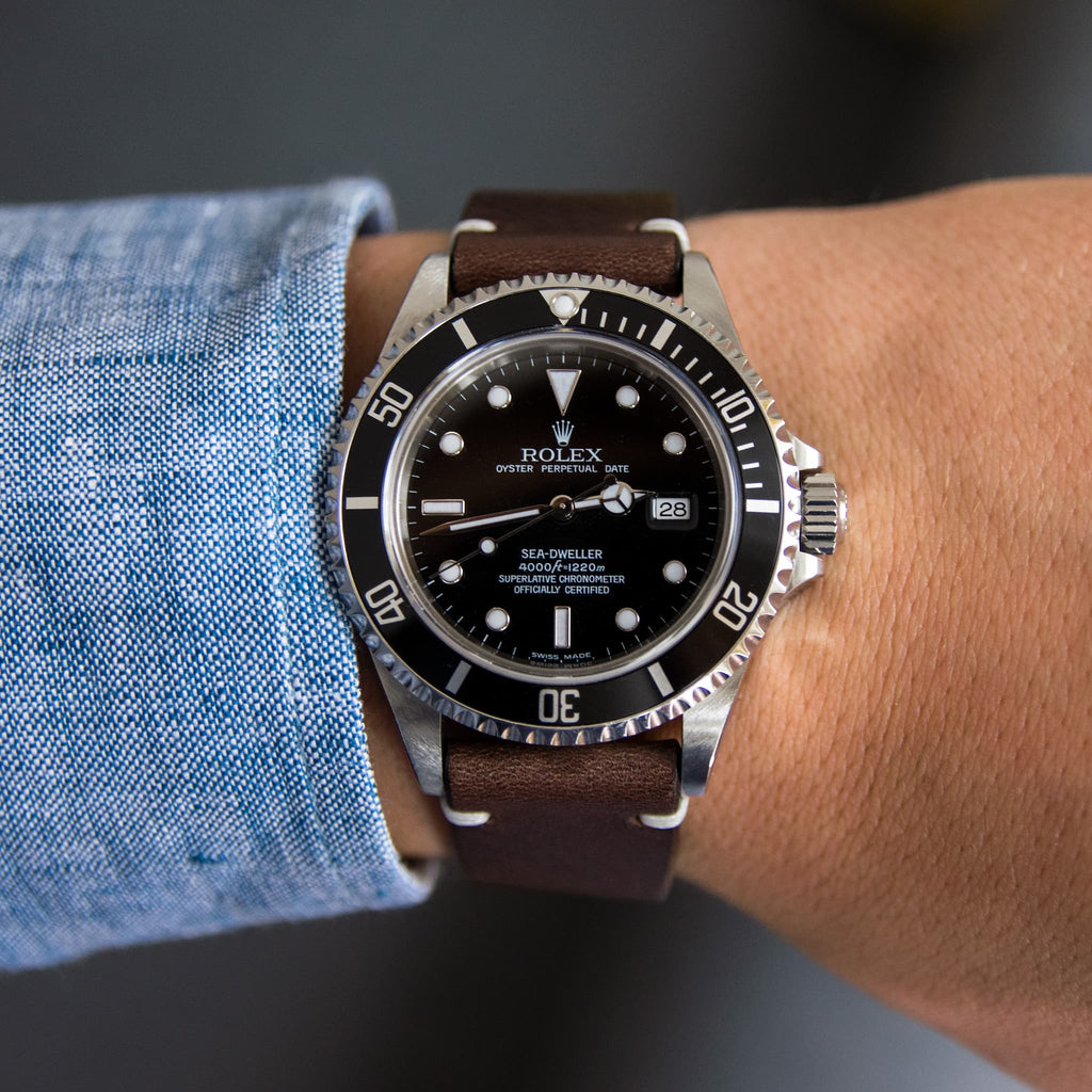 rolex on leather strap