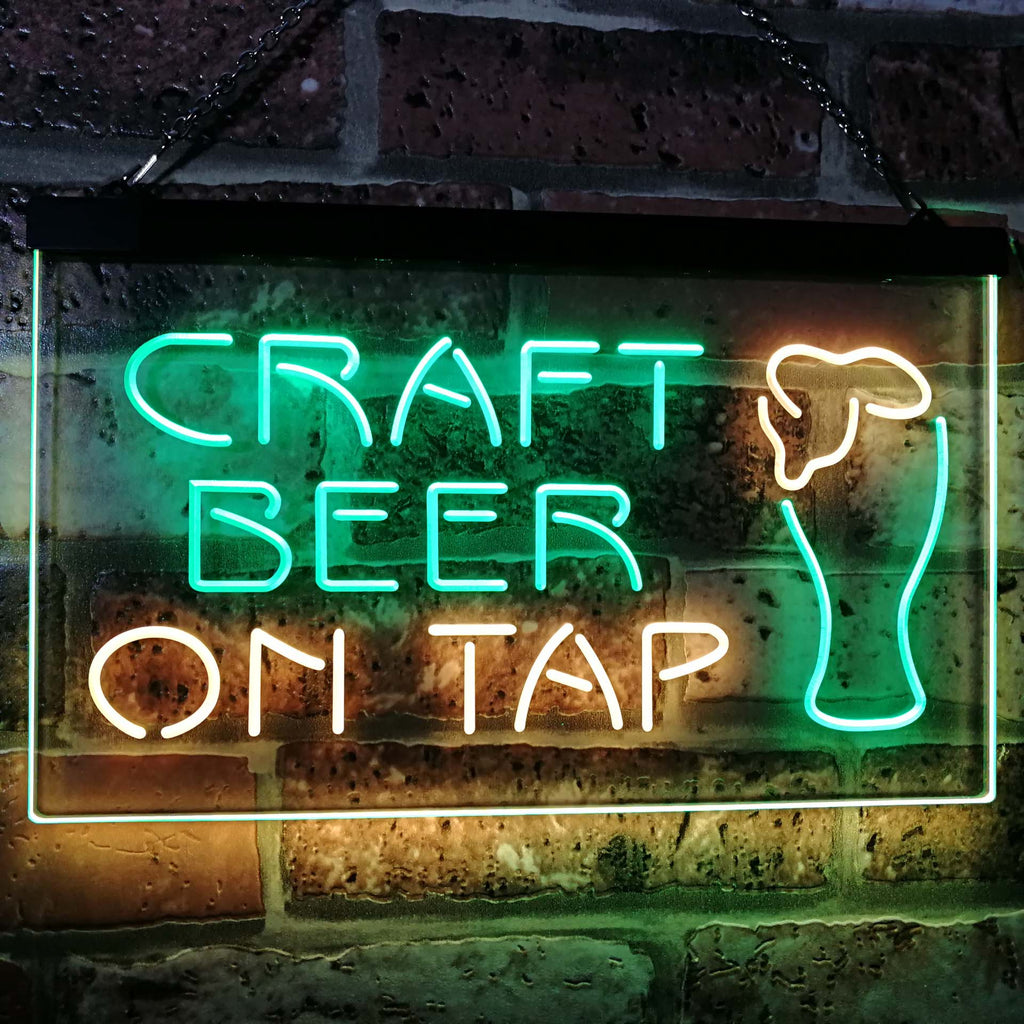 Craft Bar On Tap Two Colors LED Home Bar Sign (Three Sizes) LED Signs - The Beer Lodge