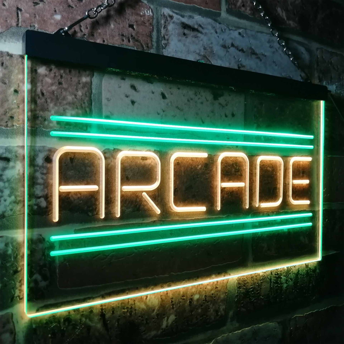 Arcade Game Zone Two Colors LED Home Bar Sign (Three Sizes) LED Signs - The Beer Lodge