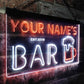 Personalized Bar Two Colors Home Bar LED Sign (Three Sizes) LED Signs - The Beer Lodge