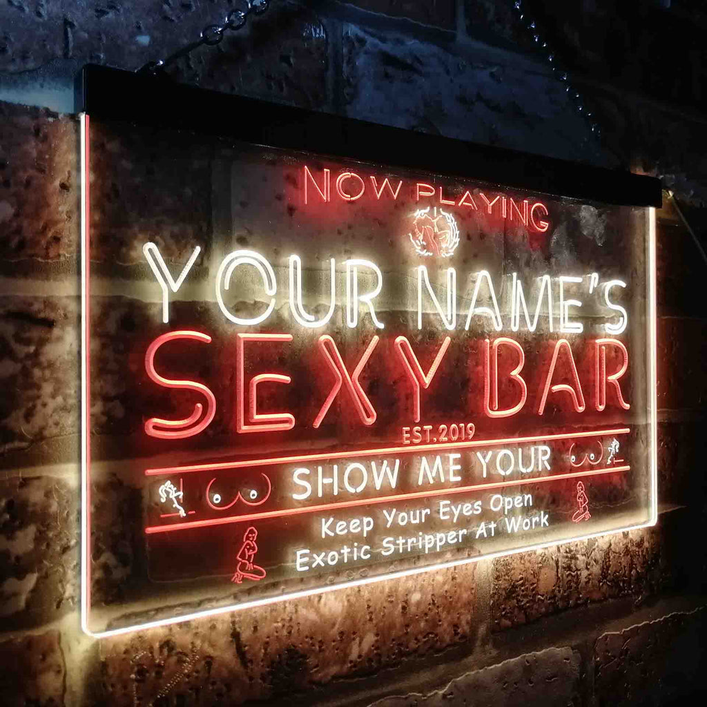 Personalized Sexy Bar Two Colors LED Sign (Three Sizes) LED Signs - The Beer Lodge