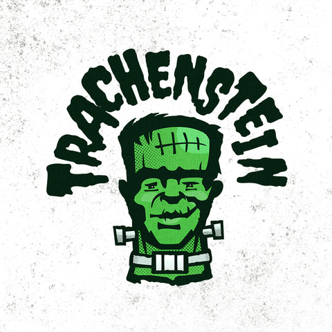 Trachenstein a Frankenstein with a trach and HME