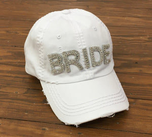 “BRIDE” Beaded Hat