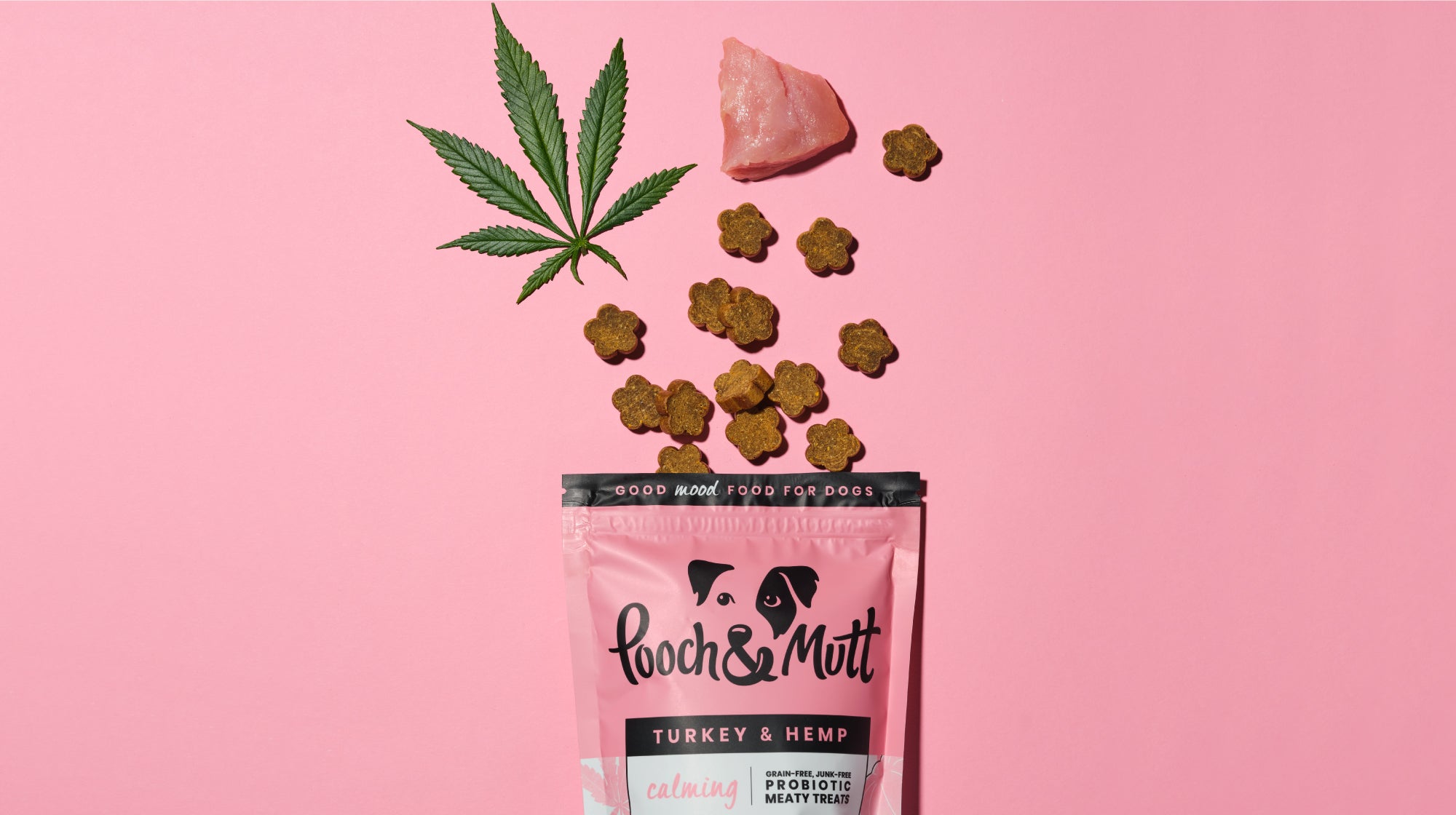 calming meaty treats for dogs with hemp