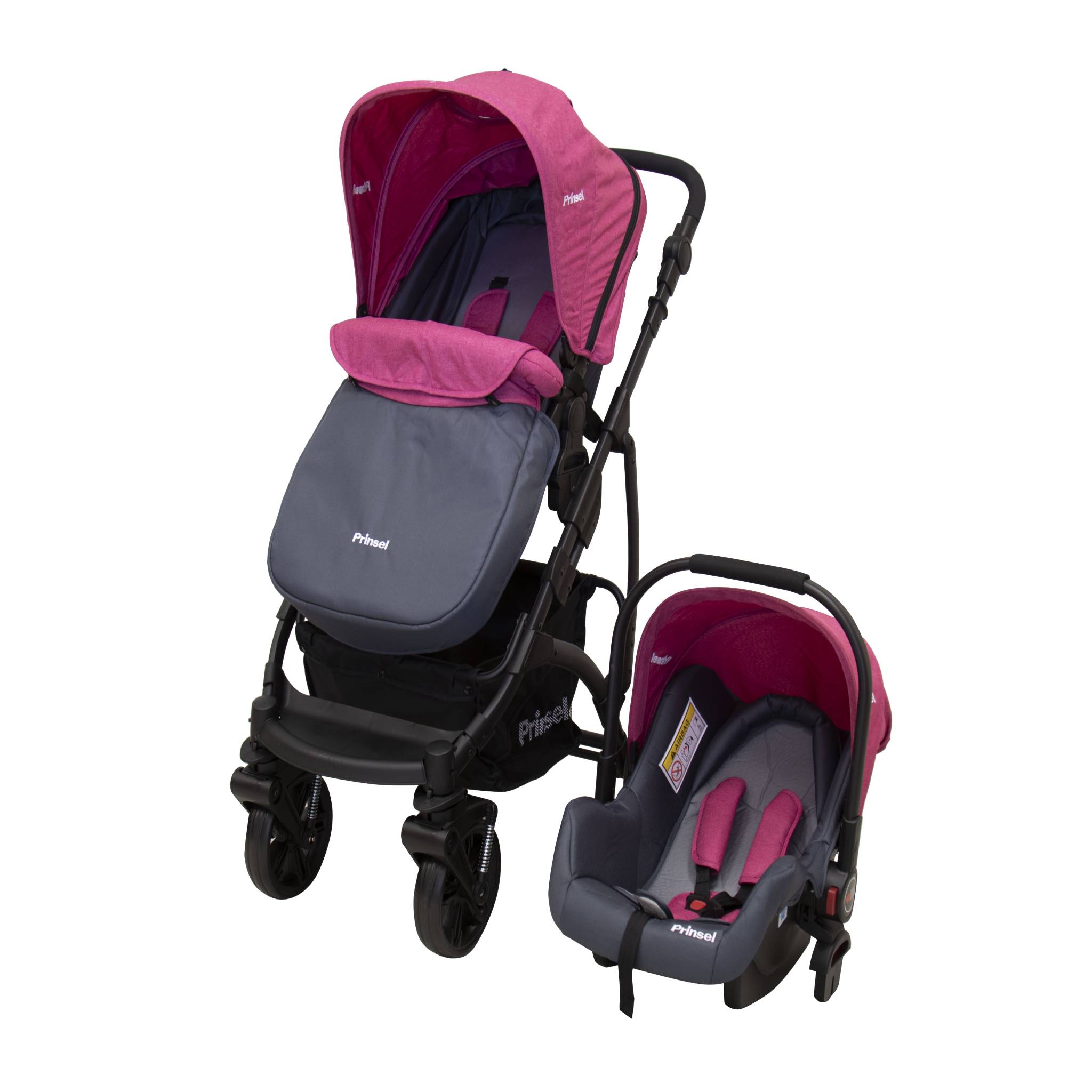 CARRIOLA PRINSEL 5047A PRIMA CON PORTABEBE TS ROSA 5047A - PRINSEL