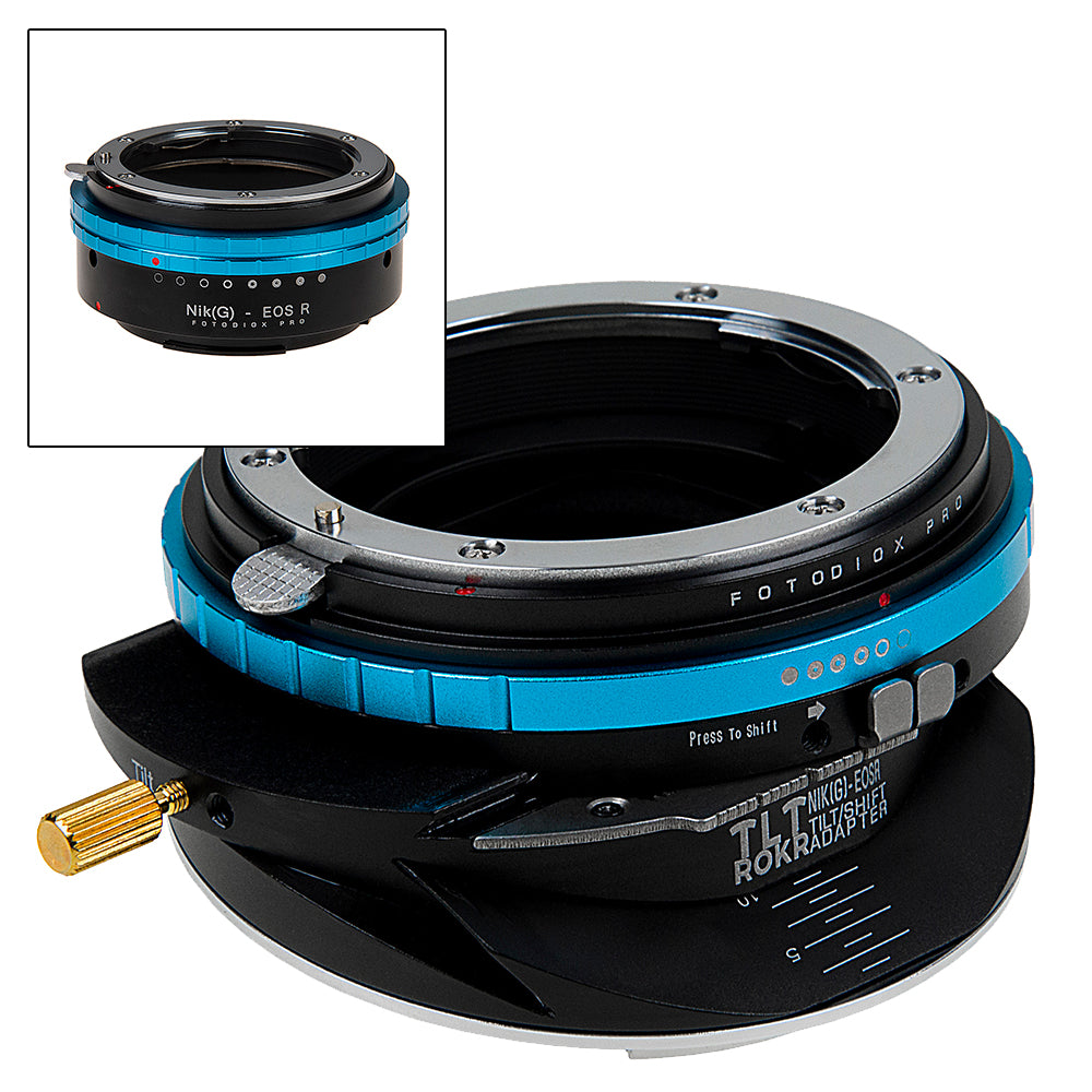 Fotodiox Pro TLT ROKR - Tilt / Shift Lens Mount Adapter Compatible with  Nikon F Mount G-Type D/SLR Lenses to Nikon Z-Mount Mirrorless Camera Body