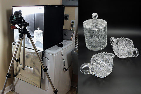 RAUBAY Photo Studio Light Box,20x20 Portable Lightbox Shooting Tent