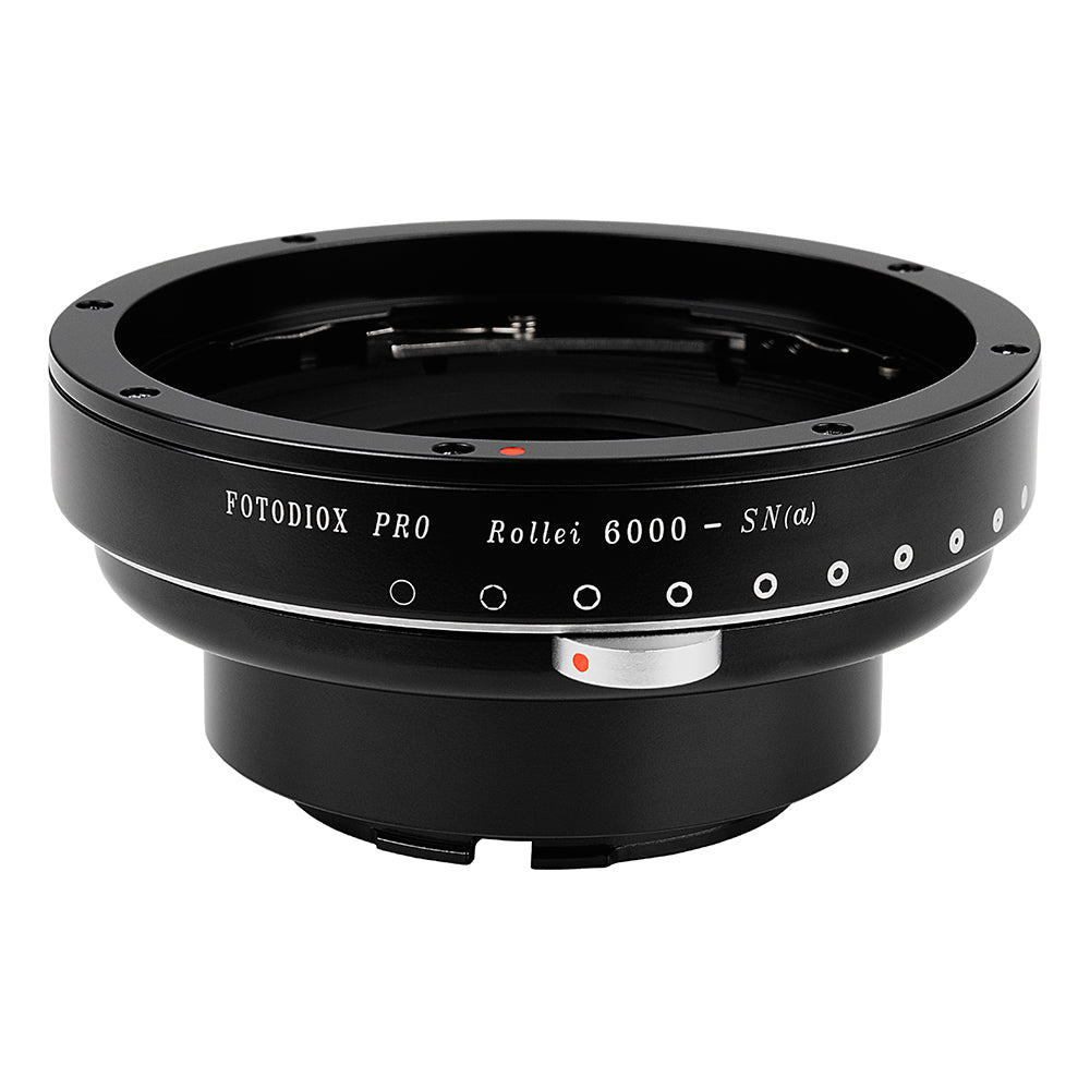 Fotodiox Pro Lens Mount Adapter - Rollei 6000 (Rolleiflex) Series Lenses to  Nikon F Mount SLR Camera Body with Built-In Aperture Iris