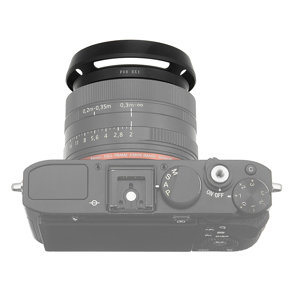 Fotodiox Lens Hood For The Sony Cyber Shot Dsc Rx1 Rx1r Rx1r Ii Dedicated Metal Bayonet Lens Hood For The Sony Rx1 Rx1r Rx1rii Digital Cameras Hood Minimizes Glare Replaces Sony Lhp1 Fotodiox Inc Usa