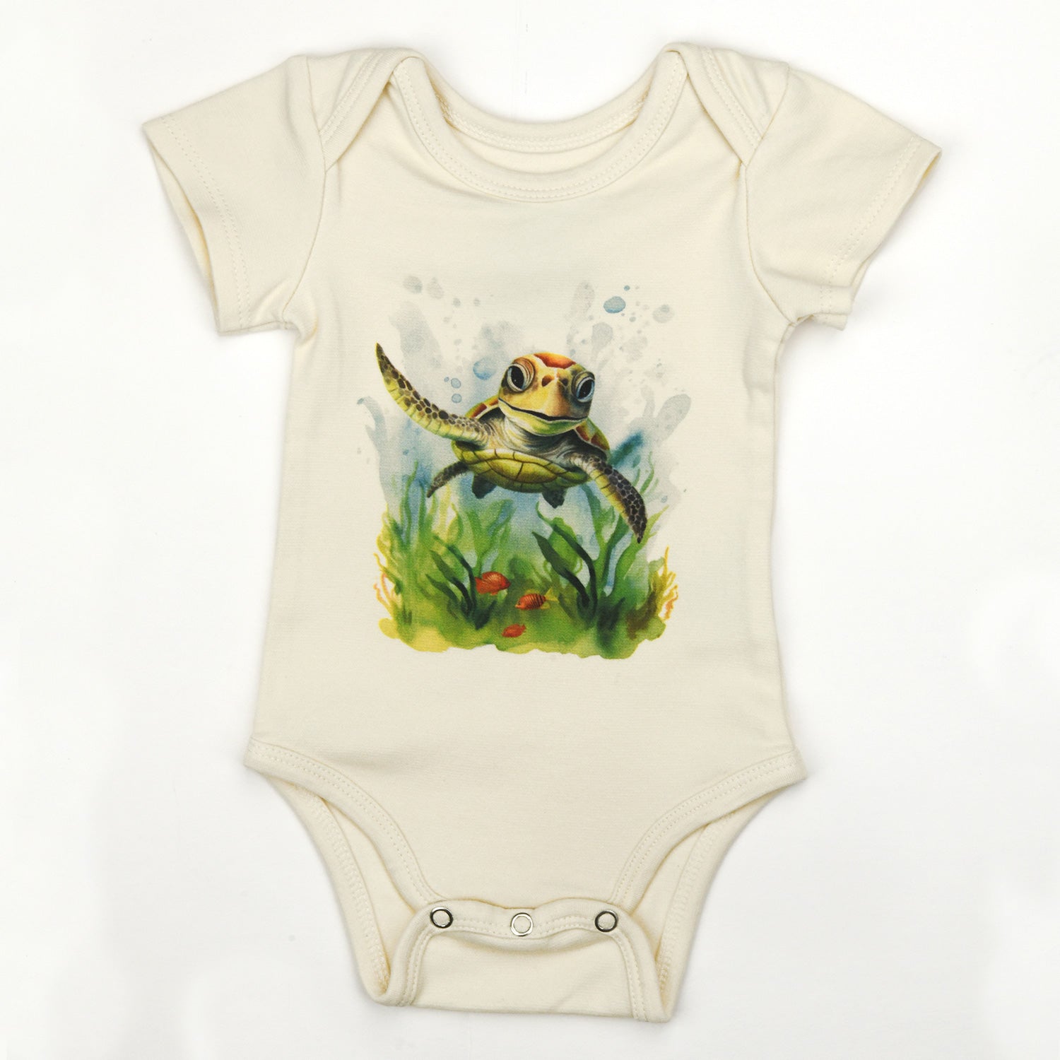 huk' Organic Short-Sleeved Baby Bodysuit