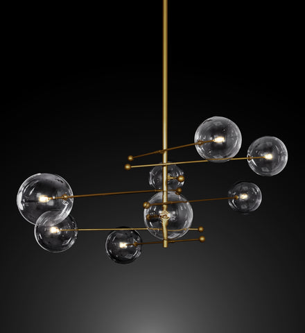 8 globe chandelier