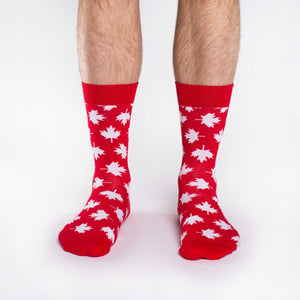 Men's King Size Canada Maple Leaf Socks – Good Luck Sock