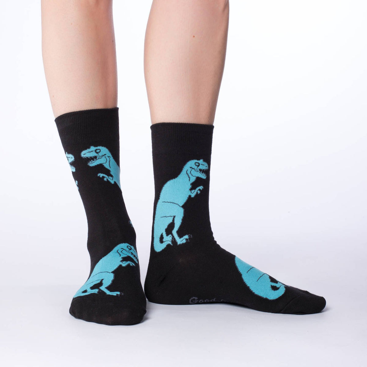 Women's Black T-Rex Dinosaur Socks – Good Luck Sock