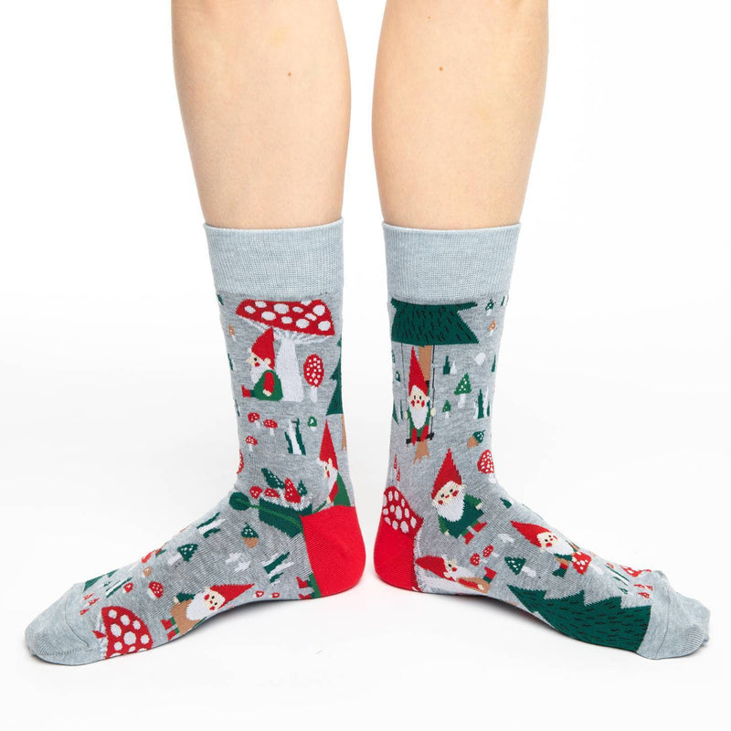 Women's Woodland Gnomes Socks – Good Luck Sock