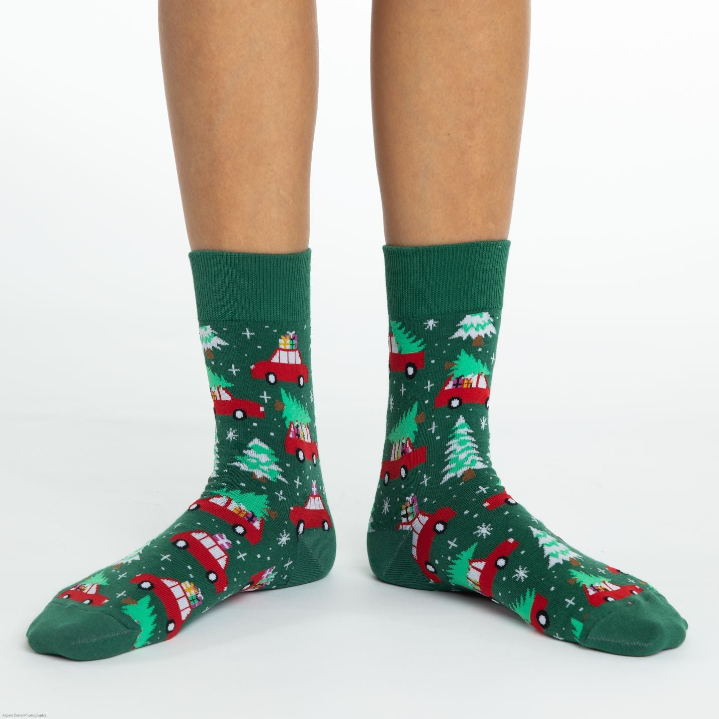 Women's Christmas Trees Socks Good Luck Sock