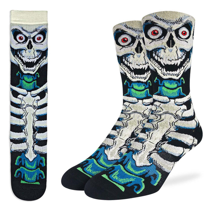 Grapple or Die Neon Skull Socks