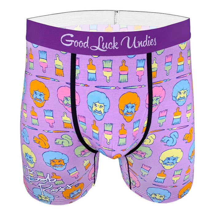 Men's Bob Ross, Happy Trees Underwear – Good Luck Sock