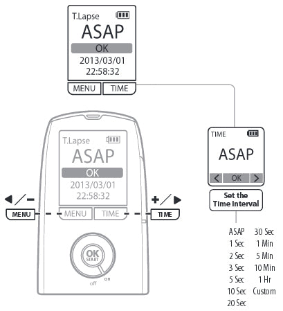 Brinno Time Interval Menu