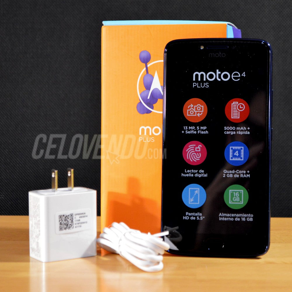 Motorola E4 Plus Color Azul Media Noche | 16GB | XT1772 | Liberado –  Celovendo. Repuestos para celulares en Guatemala.