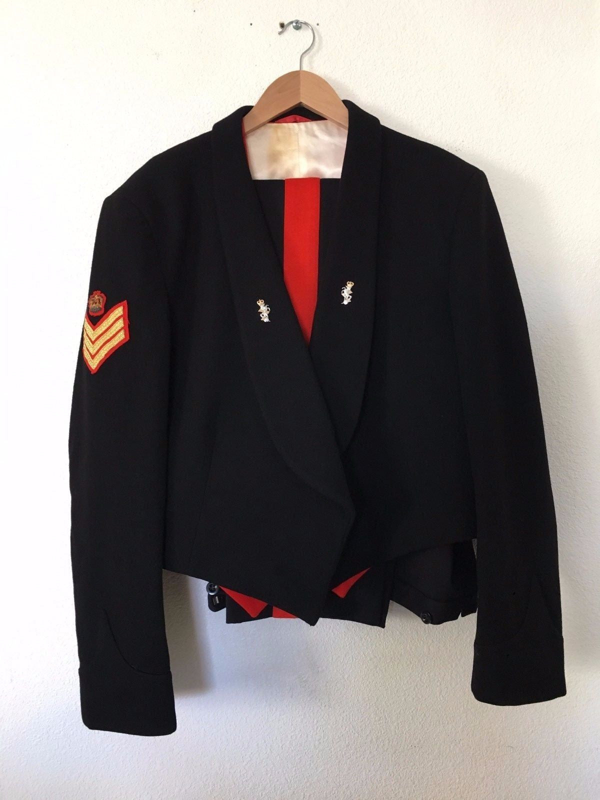 BRITISH ARMY ROYAL SIGNAL CORPS MESS DRESS UNIFORM NAMED SERGEANT STAPLETON