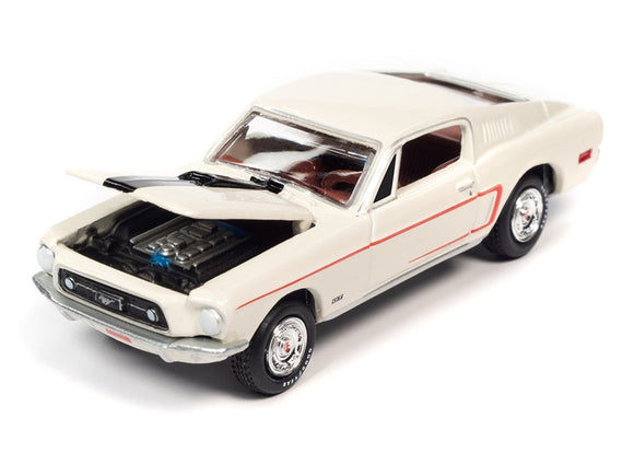 Johnny Lightning 1968 Ford Mustang GT 428 Cobra Jet – Wimbledon White ...